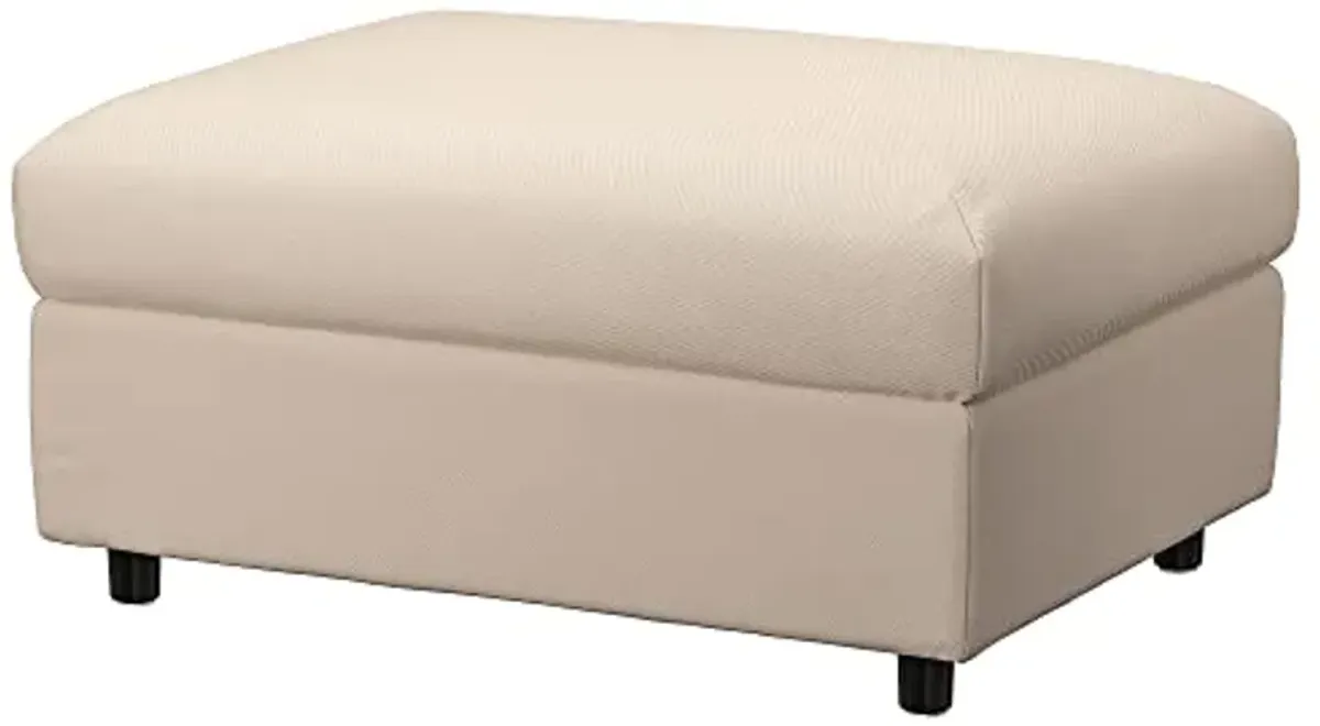 Ikea VIMLE cover for footstool with storage, Hallarp beige