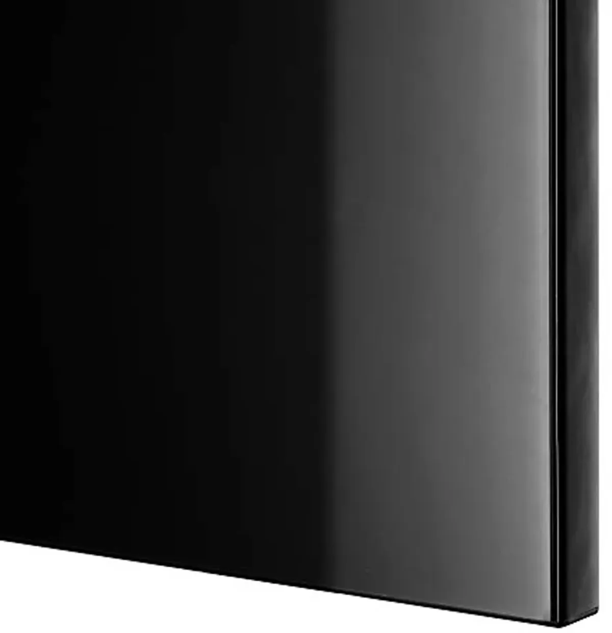 Ikea BESTÅ shelf unit with door, 60x22x38 cm, black-brown/Selsviken high-gloss/black