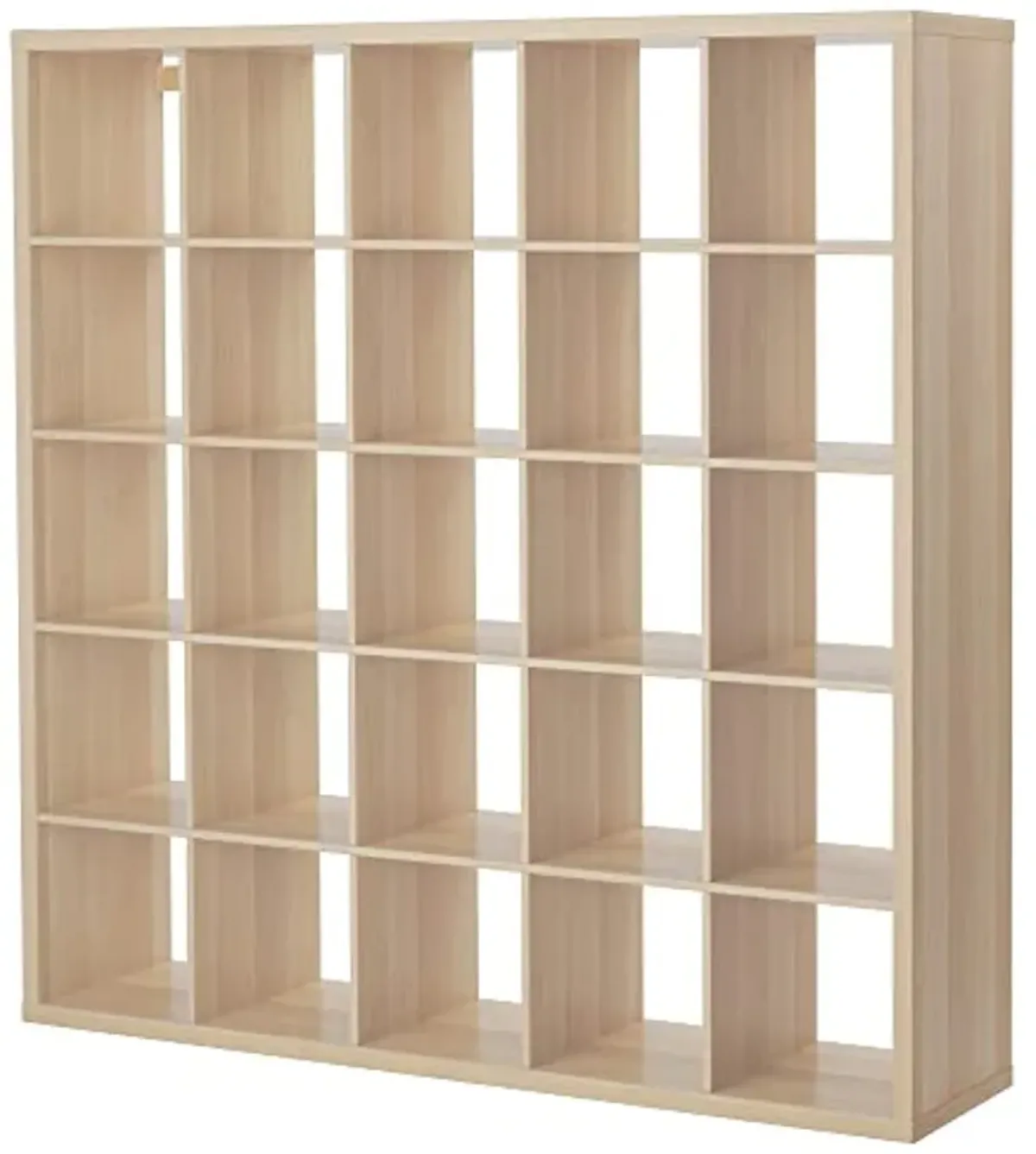 Ikea KALLAX shelving unit, 182x182 cm, white stained oak effect