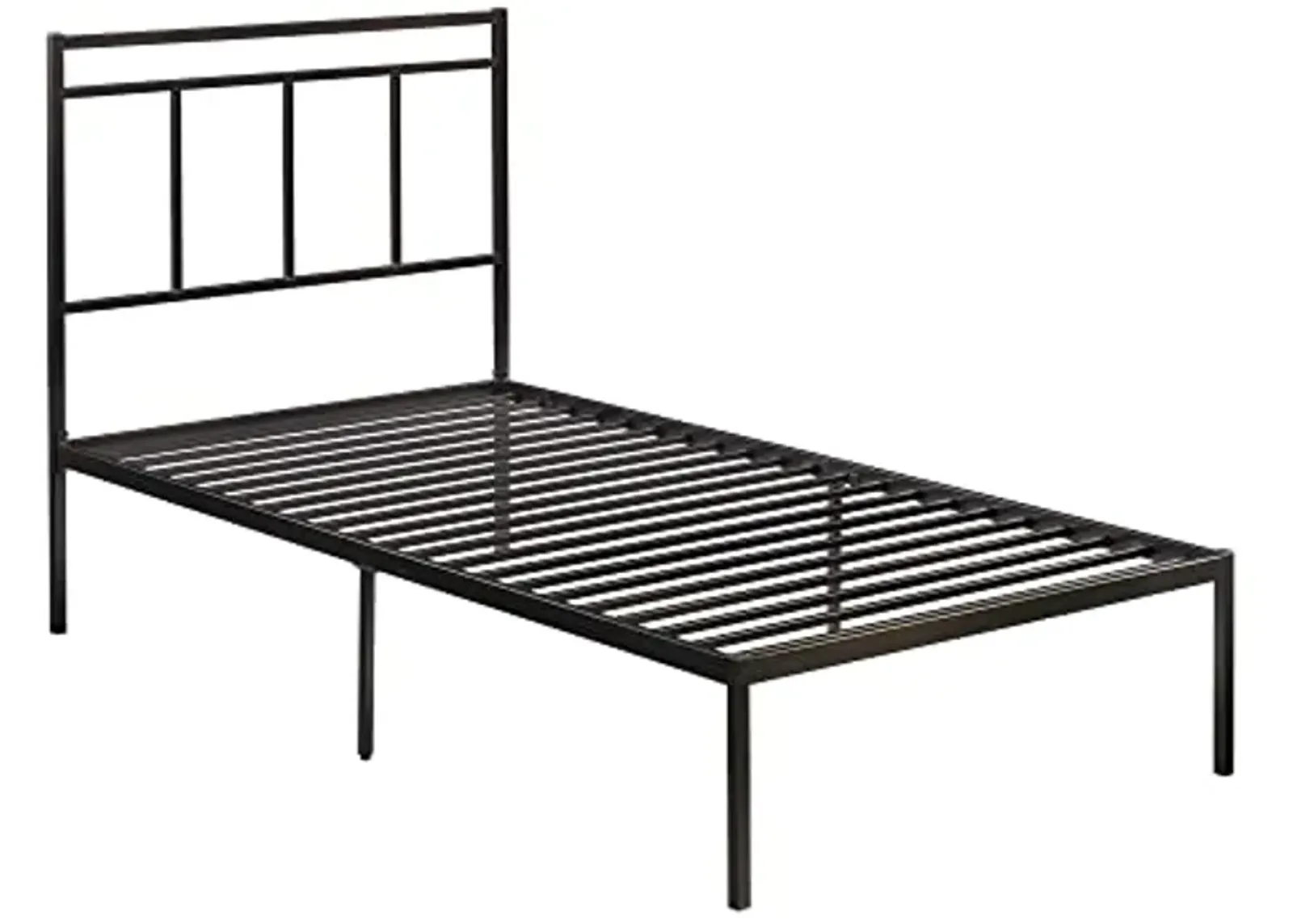 Sauder Cannery Bridge Twin Platform Bed with Headboard, Bronze Finish