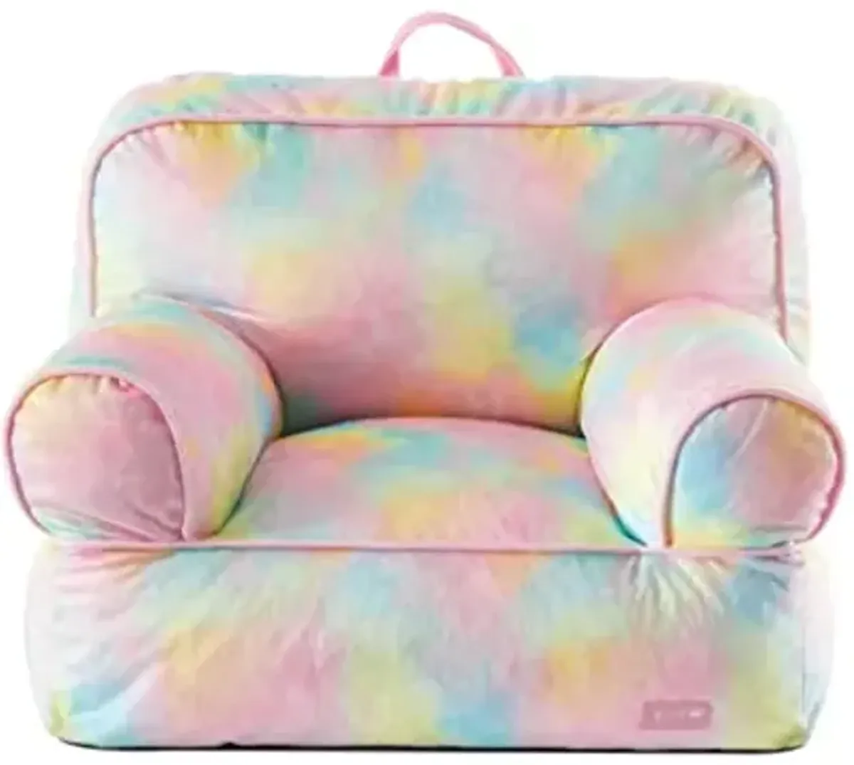 Heritage Kids Rainbow Mink Bean Bag Sofa Chair for Kids, 23" W x 19" D x 17" H, Large, Rainbow/Mink