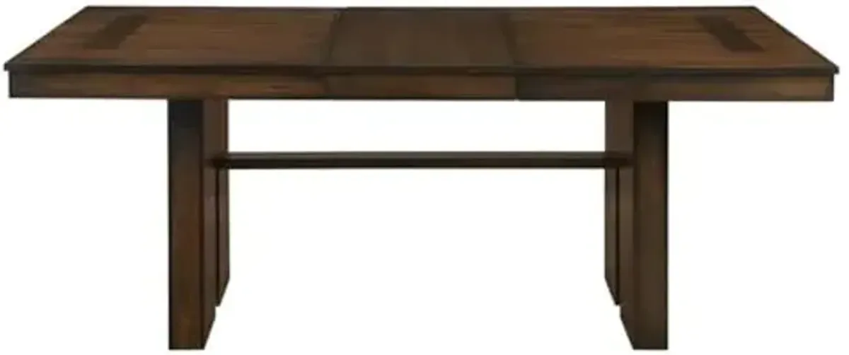 Homelegance Lexicon Contemporary Wood and MDF Board Dining Room Table in Walnut