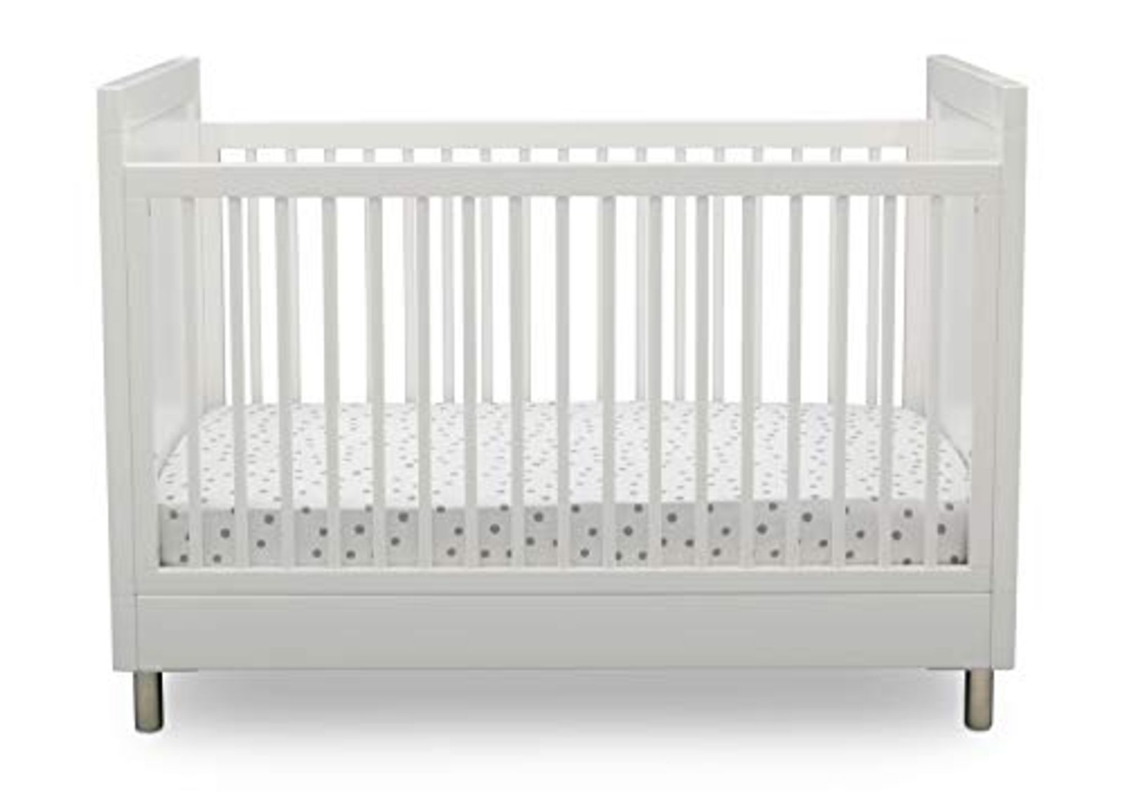 Delta Children Simmons Kids Avery 3-in-1 Convertible Crib with Toddler Rail, Greenguard Gold Certified, Bianca White…