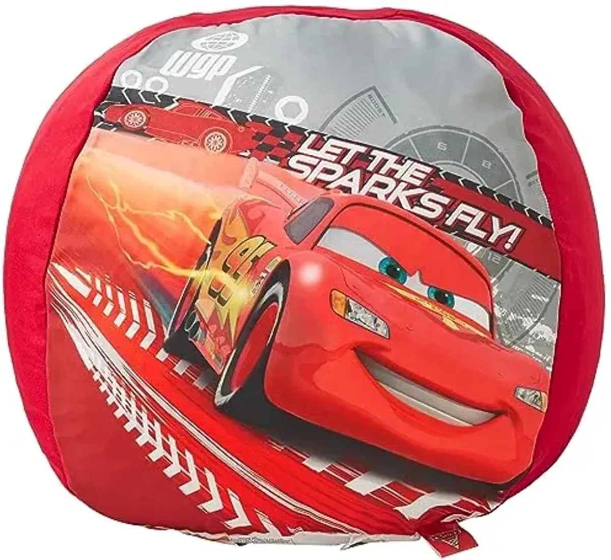 Idea Nuova Disney Pixar Cars Toddler Nylon Round Bean Bag Chair for Toddlers and Kids, 18-Inch W, Small