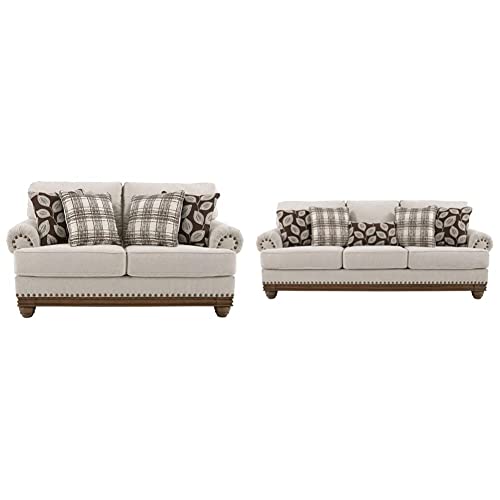 Signature Design by Ashley Harleson Modern Farmhouse Loveseat with
