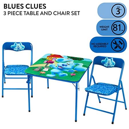 Idea Nuova Blue's Clues 3 Piece Table and Chair Set