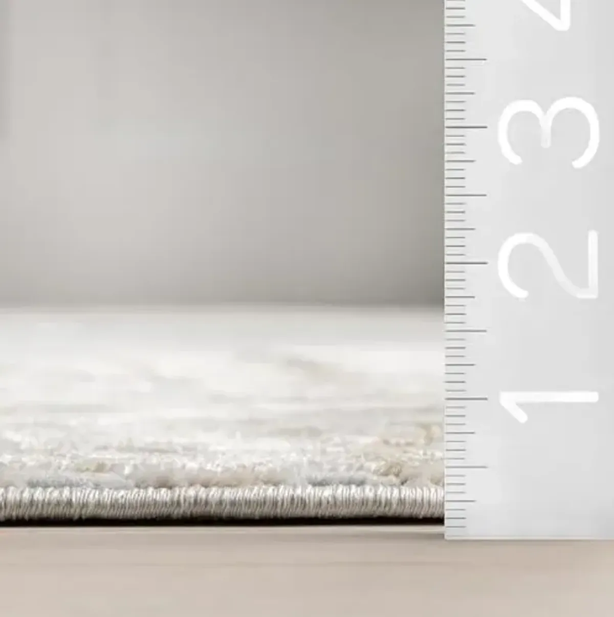 nuLOOM Chastin Modern Abstract Area Rug - 2'8" x 12' Runner Rug Modern/Contemporary Beige/Grey Rugs for Living Room Bedroom Dining Room Entryway Hallway Kitchen
