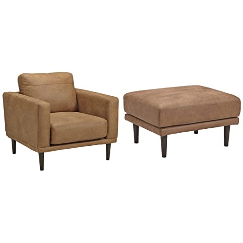 Signature Design by Ashley Arroyo Mid Century Modern Faux Leather Chair