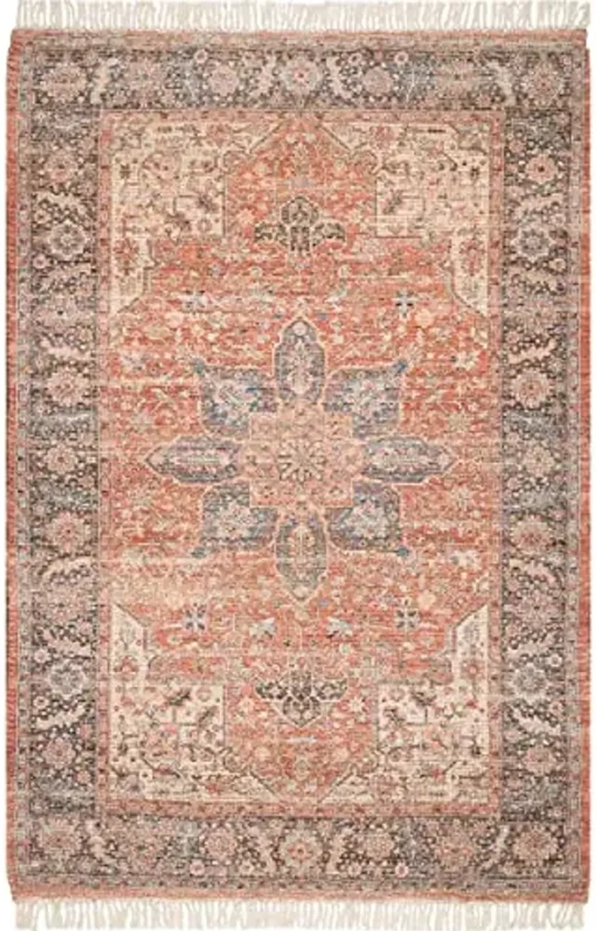 Rugs USA Lennox Persian Medallion Tassel Area Rug, 3x5, Multicolor