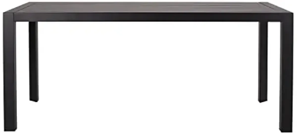 Christopher Knight Home Templin Outdoor Dining Table - Aluminum - Black