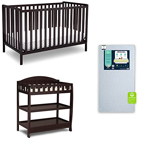 Delta Children Heartland 4in1 Convertible Crib Infant Changing Table
