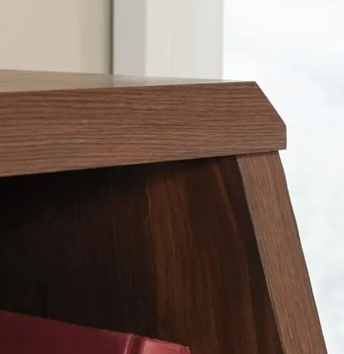 Sauder Willow Place Footboard/Bookcase, Grand Walnut Finish