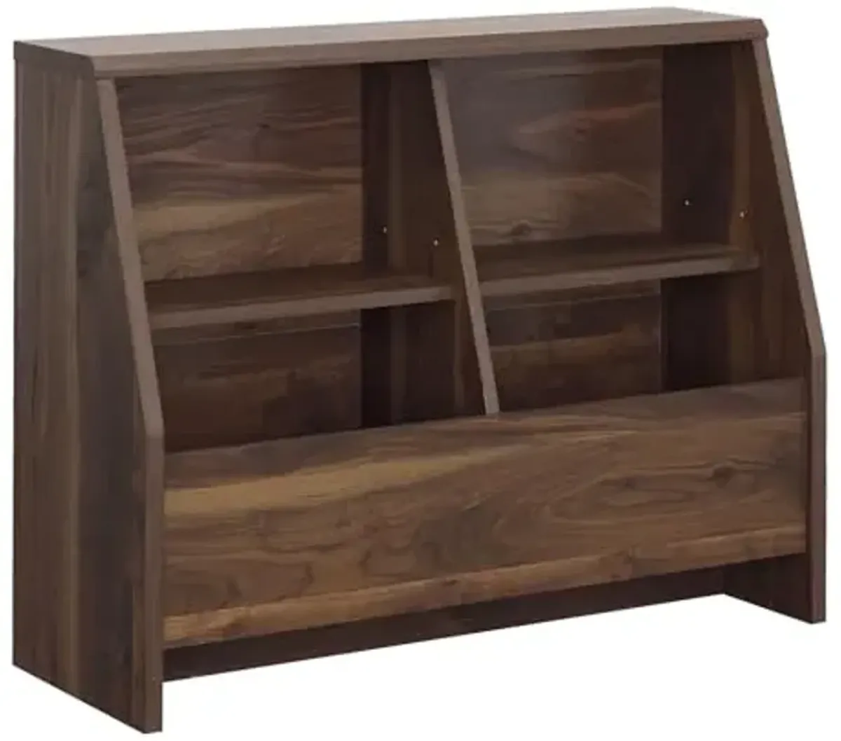 Sauder Willow Place Footboard/Bookcase, Grand Walnut Finish