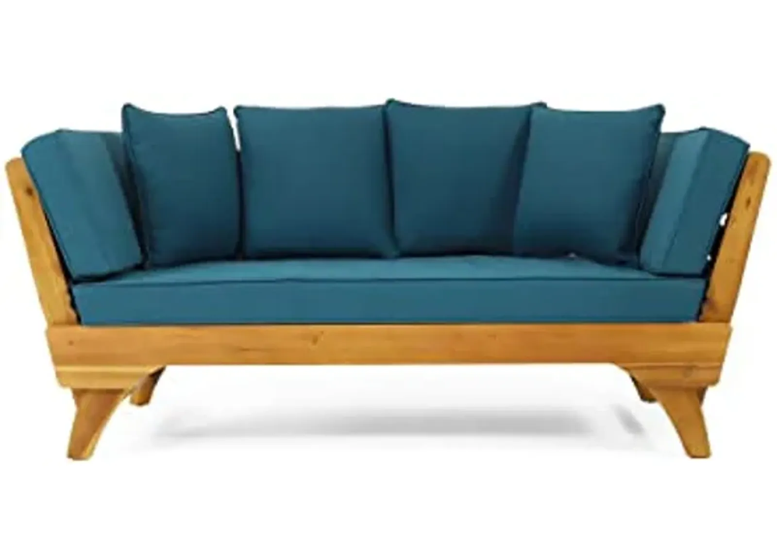 Christopher Knight Home 317016 Serene Daybed, Dark Teal + Teak + Khaki