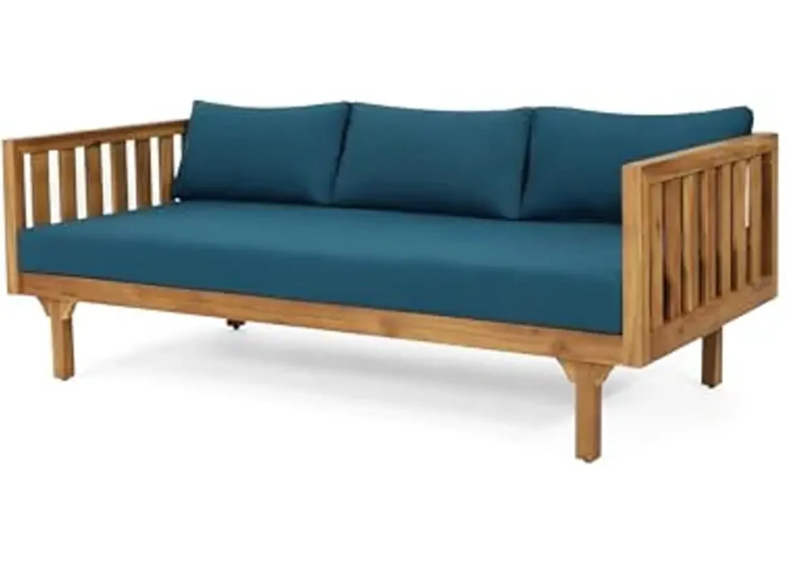 Christopher Knight Home 317014 Claremont Daybed, Dark Teal + Teak