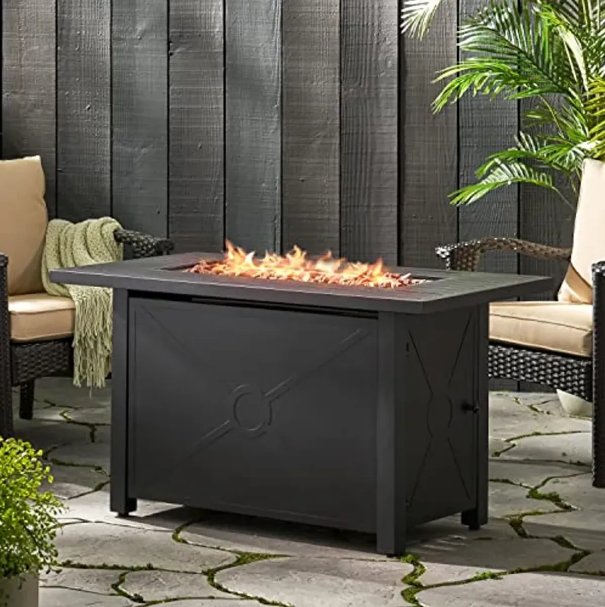 Christopher Knight Home 317134 Elwick Fire Pit, Black