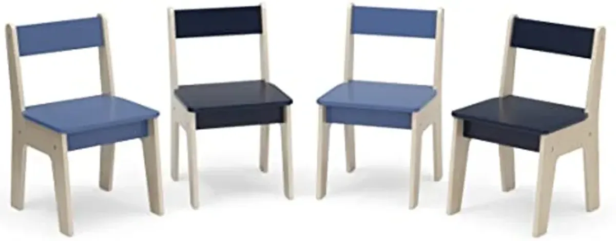 GAP GapKids Table and 4 Chair Set - Greenguard Gold Certified, Navy/Natural