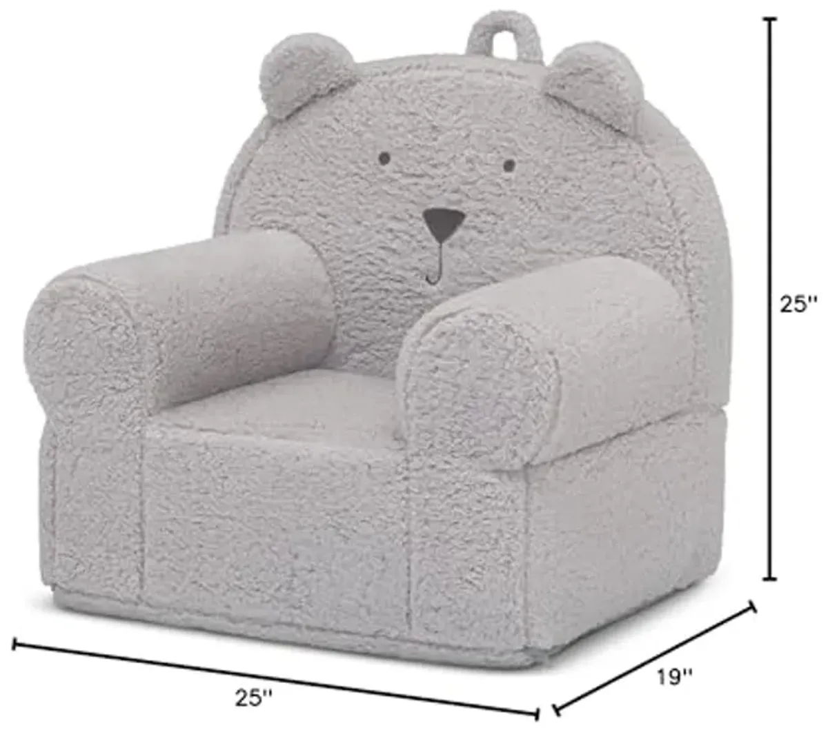 GAP babyGap Sherpa Bear Chair - Greenguard Gold Certified, Grey