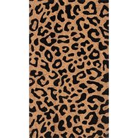 nuLOOM Coir Leopard Print Doormat Door Mat, 1' 5" x 2' 5",