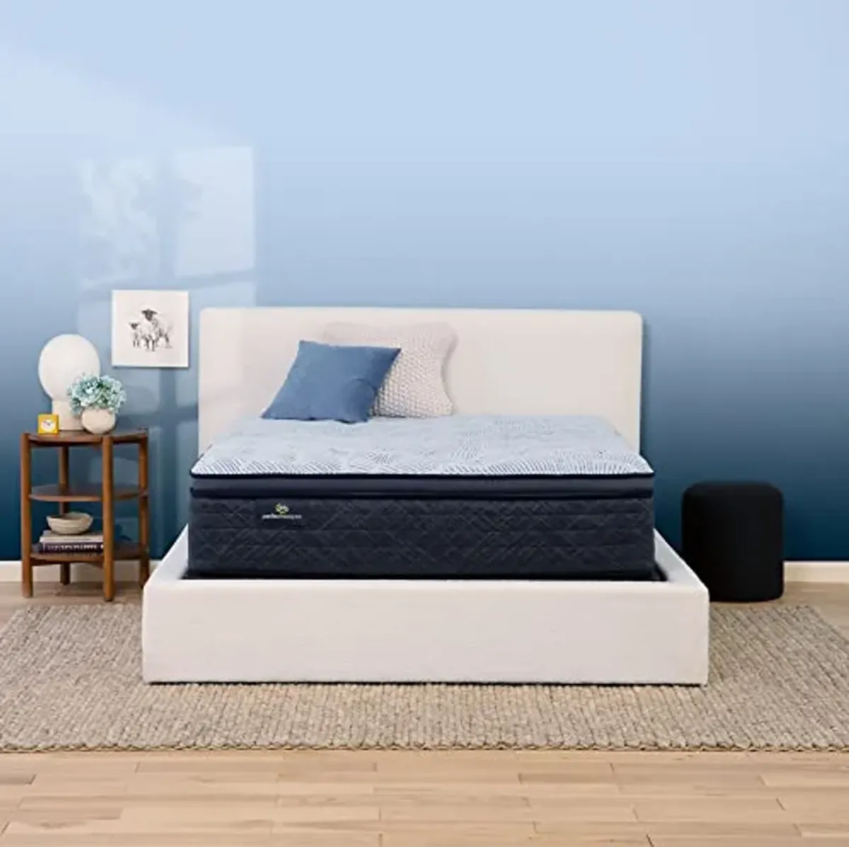 Serta Perfect Sleeper Enhanced 14.5" Twin Mattress - Plush Pillow Top, Cooling Gel Memory Foam, Pocket Innersprings for Motion Isolation, Edge Support, CertiPUR-US Certified - Nurture Night