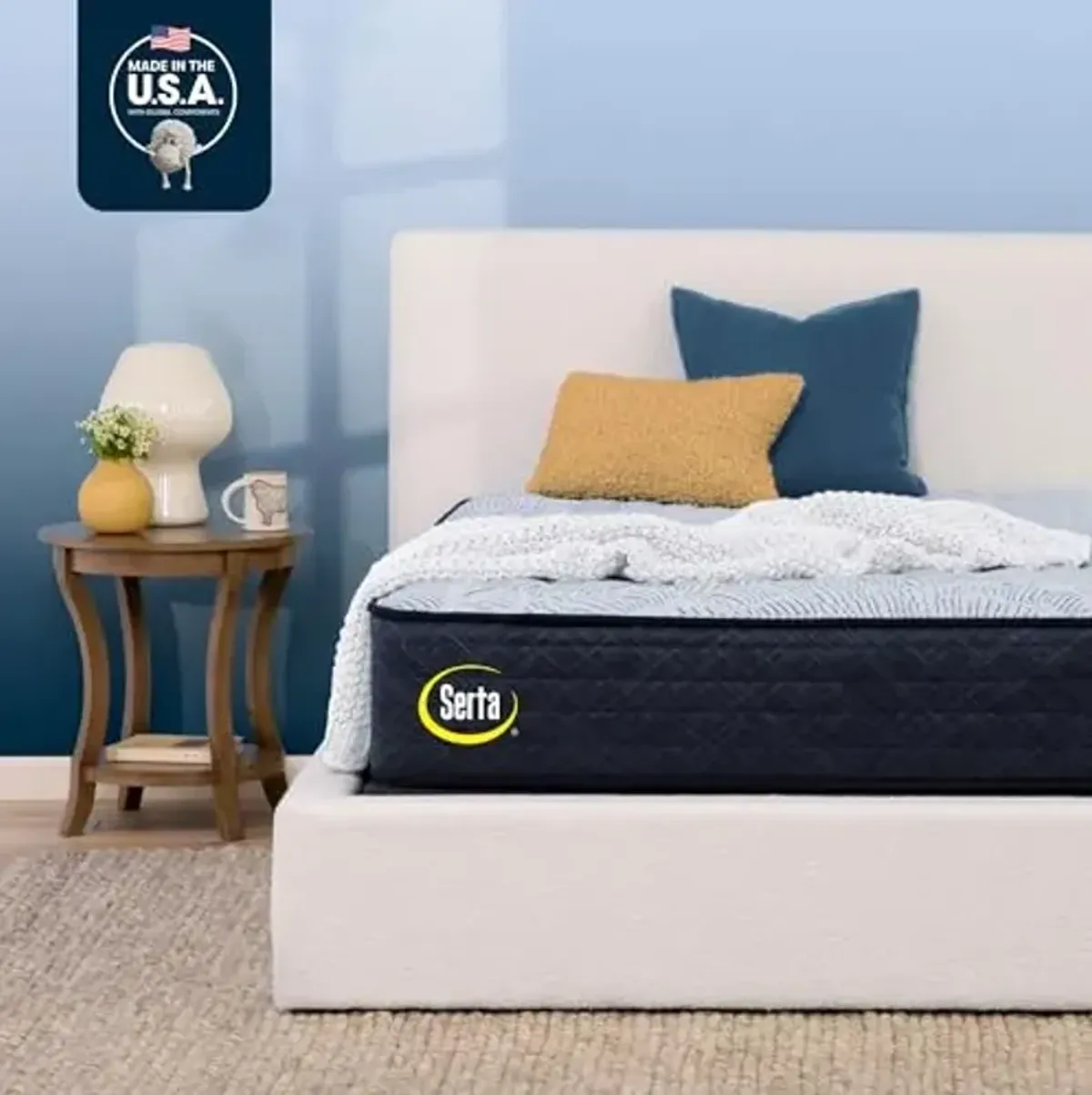 Serta Perfect Sleeper Enhanced 12" Queen Mattress - Firm, Cooling Gel Memory Foam, Pocket Innersprings for Motion Isolation, Edge Support, CertiPUR-US Certified - Nurture Night