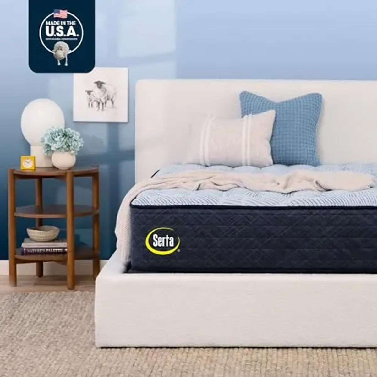 Serta Perfect Sleeper Enhanced 13.5" Full Mattress - Medium, Cooling Gel Memory Foam, Pocket Innersprings for Motion Isolation, Edge Support, CertiPUR-US Certified - Nurture Night