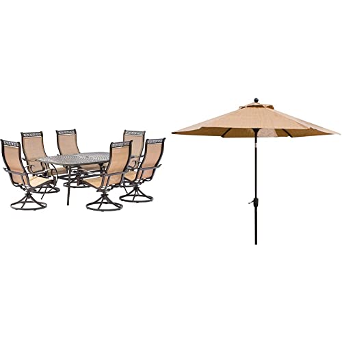 Hanover Manor 7Piece Patio Set, Modern WeatherResistant Outdoor