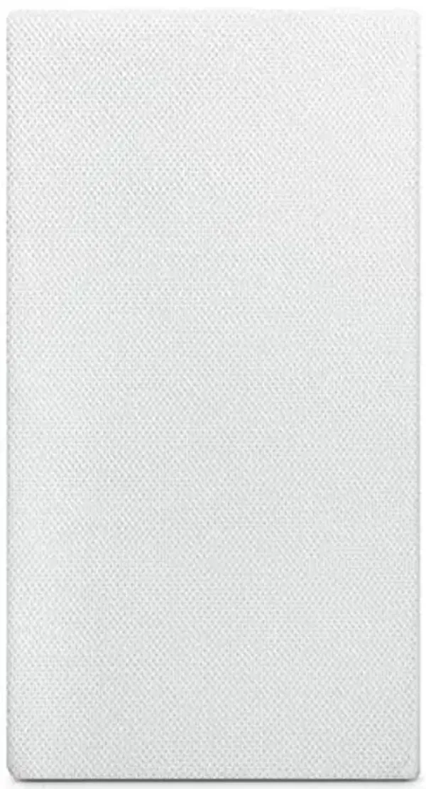 Delta Children Twinkle Stars Crib and Toddler Mattress with Breathable, Removable Machine-Washable Cover - GREENGUARD Gold - Waterproof Baby Bed - Sustainably Sourced Fiber Core - 52”Lx27.5”W, White