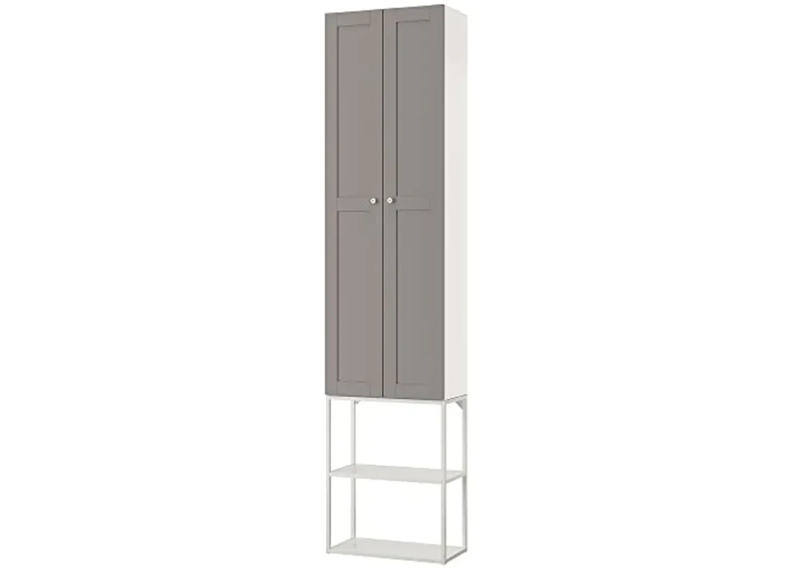 IKEA ENHET storage combination, 60x32x255 cm, white/grey frame