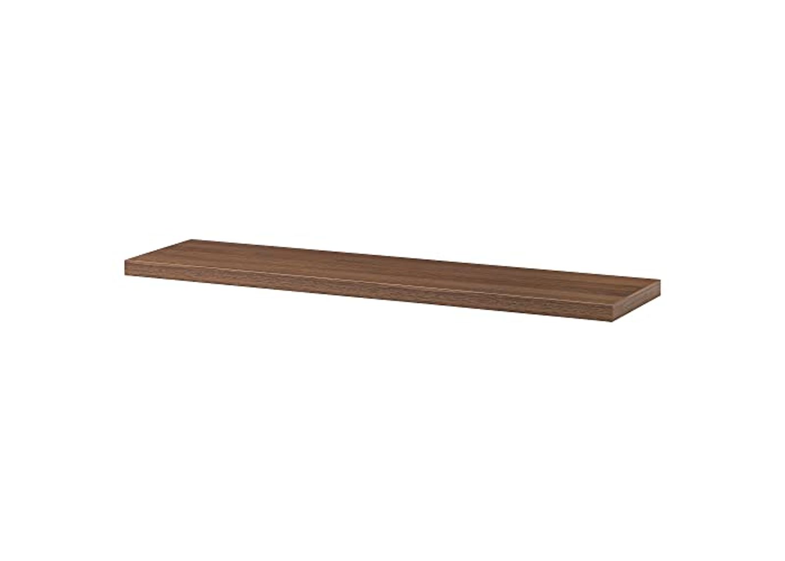 IKEA BERGSHULT shelf, 80x20 cm, walnut effect