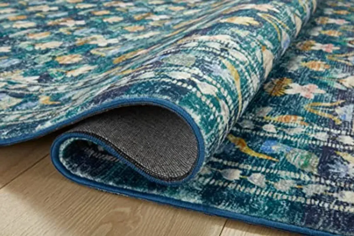 Loloi Rifle Paper Co. x Courtyard Emerald 2'-6" x 7'-6" Runner Rug