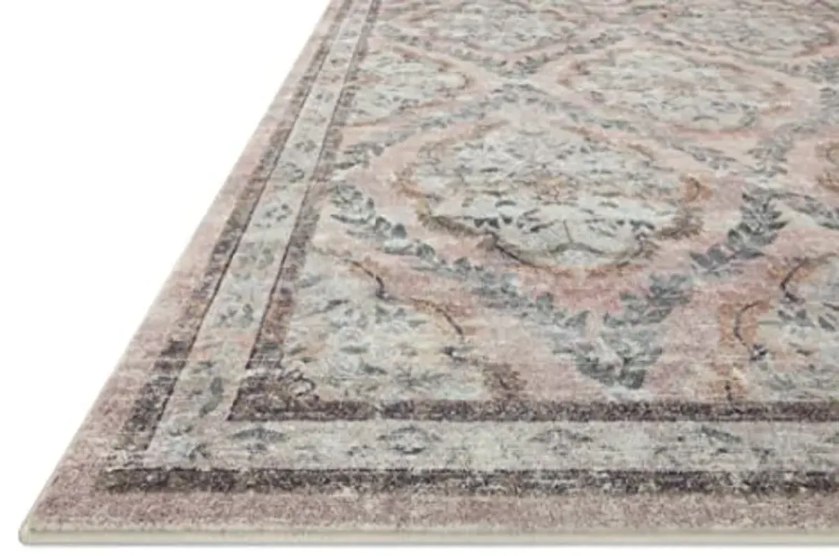 Loloi Rifle Paper Co. x Courtyard Blush 2'-6" x 7'-6" Runner Rug