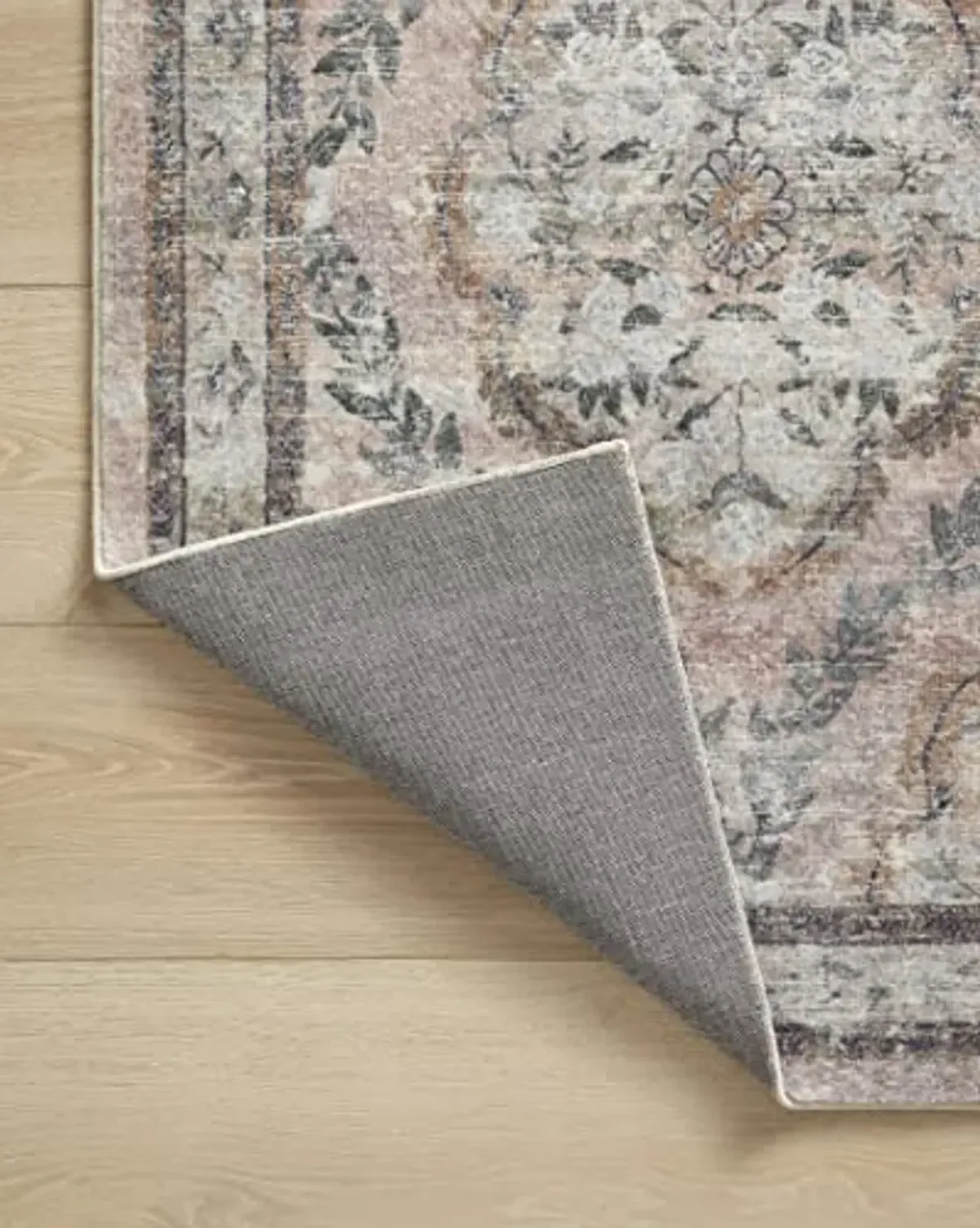 Loloi Rifle Paper Co. x Courtyard Blush 2'-6" x 7'-6" Runner Rug