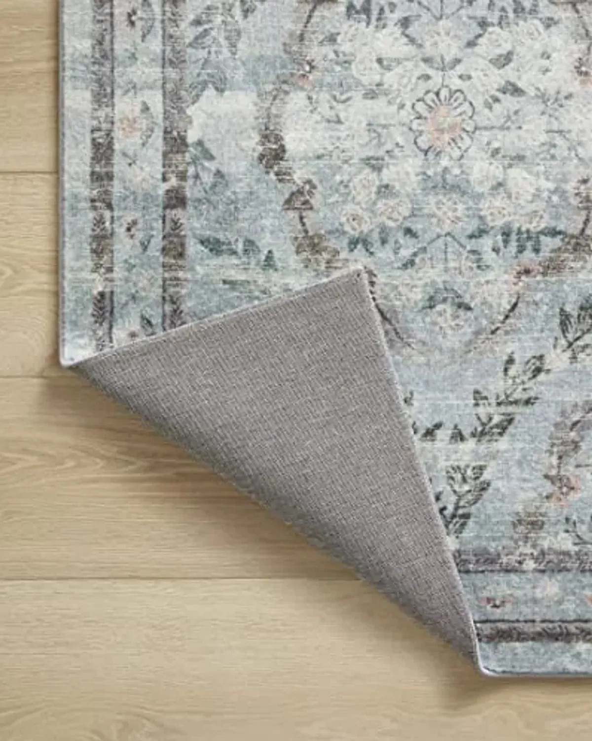 Loloi Rifle Paper Co. x Courtyard Blue 2'-6" x 9'-6" Runner Rug