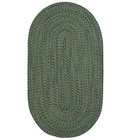Capel Kate Braided Area Rug Spruce Oval 0' 20" x 0' 30"