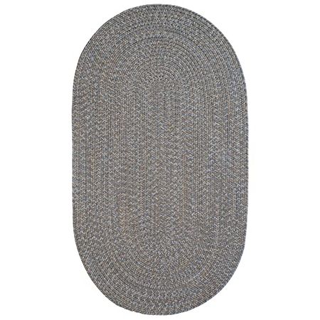 Capel Kate Braided Area Rug Granite Oval 0' 24" x 0' 36"