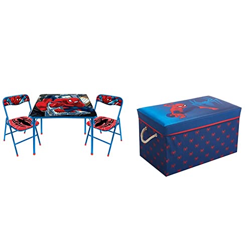 Idea Nuova Marvel Spiderman 3 Piece Children's Activity Square Table
