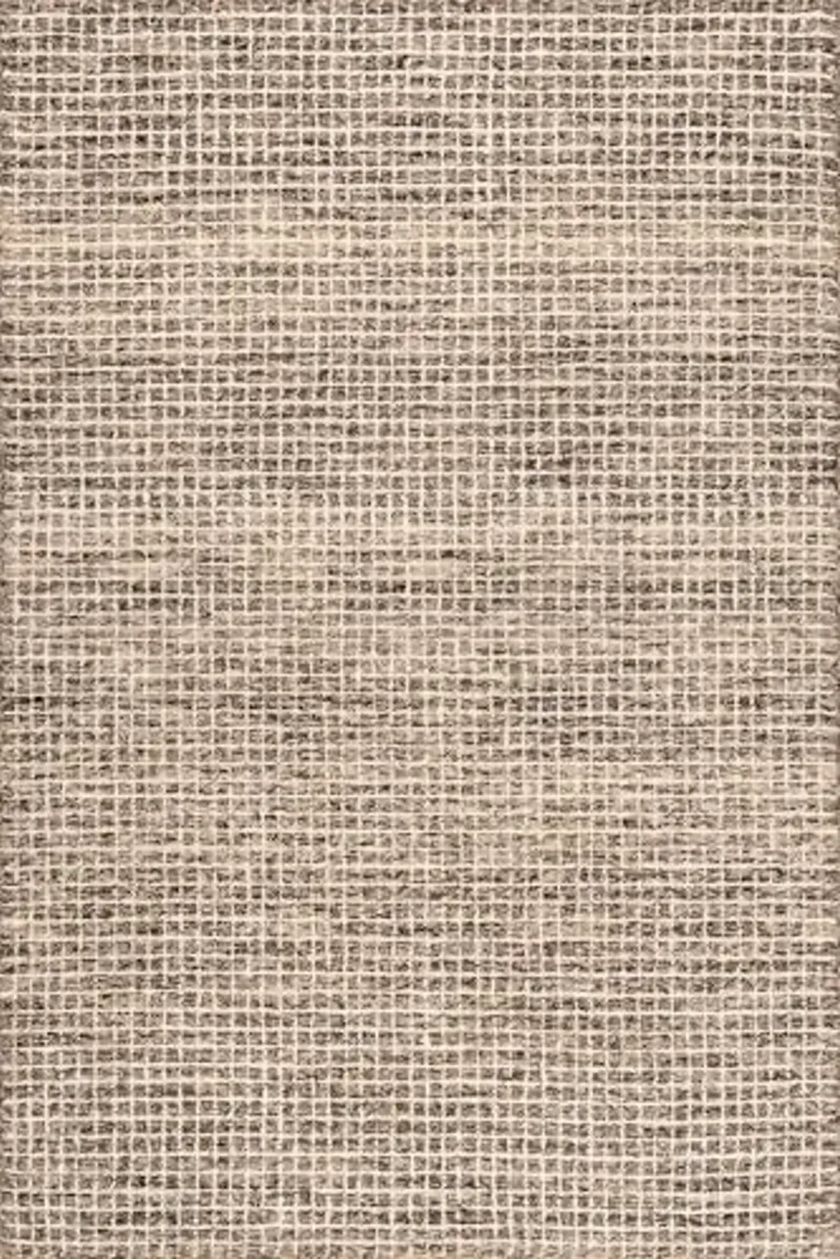 Rugs USA Melrose Checked Wool Area Rug - 5x8 Area Rug Farmhouse Brown/Ivory for Living Room Bedroom Dining Room Kitchen
