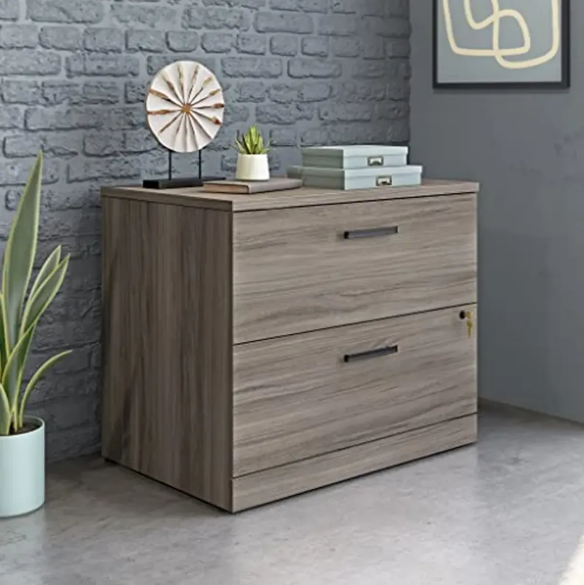 OfficeWorks by Sauder Affirm Lateral File, L: 35.43'' x W: 23.47'' x H: 29.29'', Hudson Elm