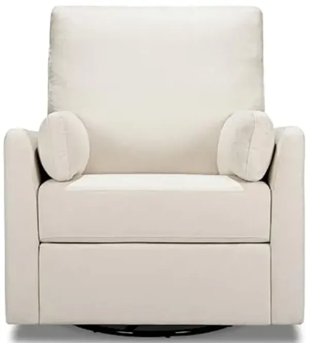Carter's by Davinci Ethan Swivel Recliner in Performance Cream Linen, GREENGUARD Gold & CertiPUR-US® Certified