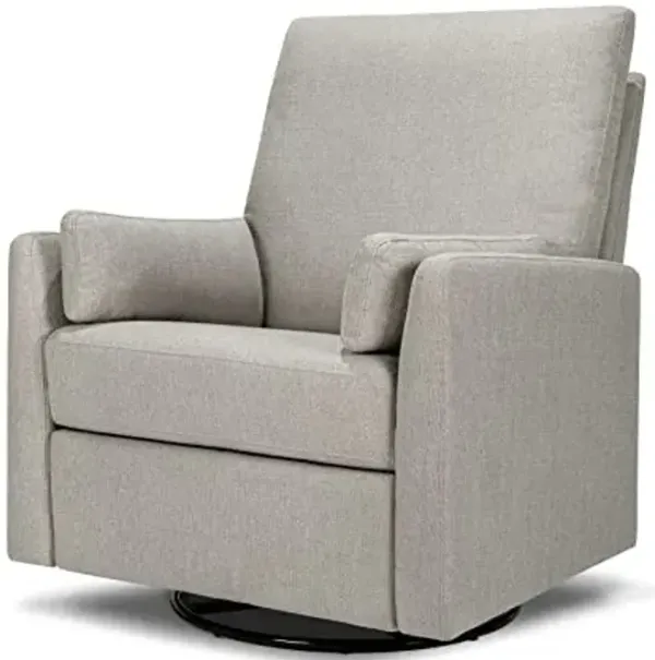 Carter's by DaVinci Ethan Swivel Recliner in Performance Grey Linen, GREENGUARD Gold & CertiPUR-US® Certified