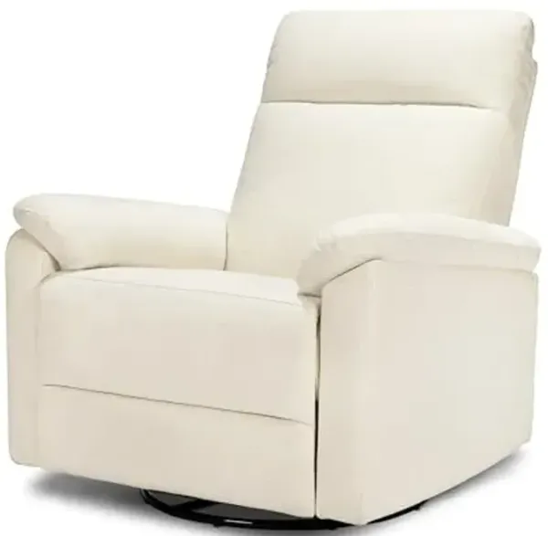 Davinci Suzy Glider Recliner Nursery Chair - Versatile Glider Rocking Chair for Nursery and Living Room - GREENGUARD Gold, FSC & Certi-PUR US Certified - 360° Swivel Rocker Recliner - Vanilla