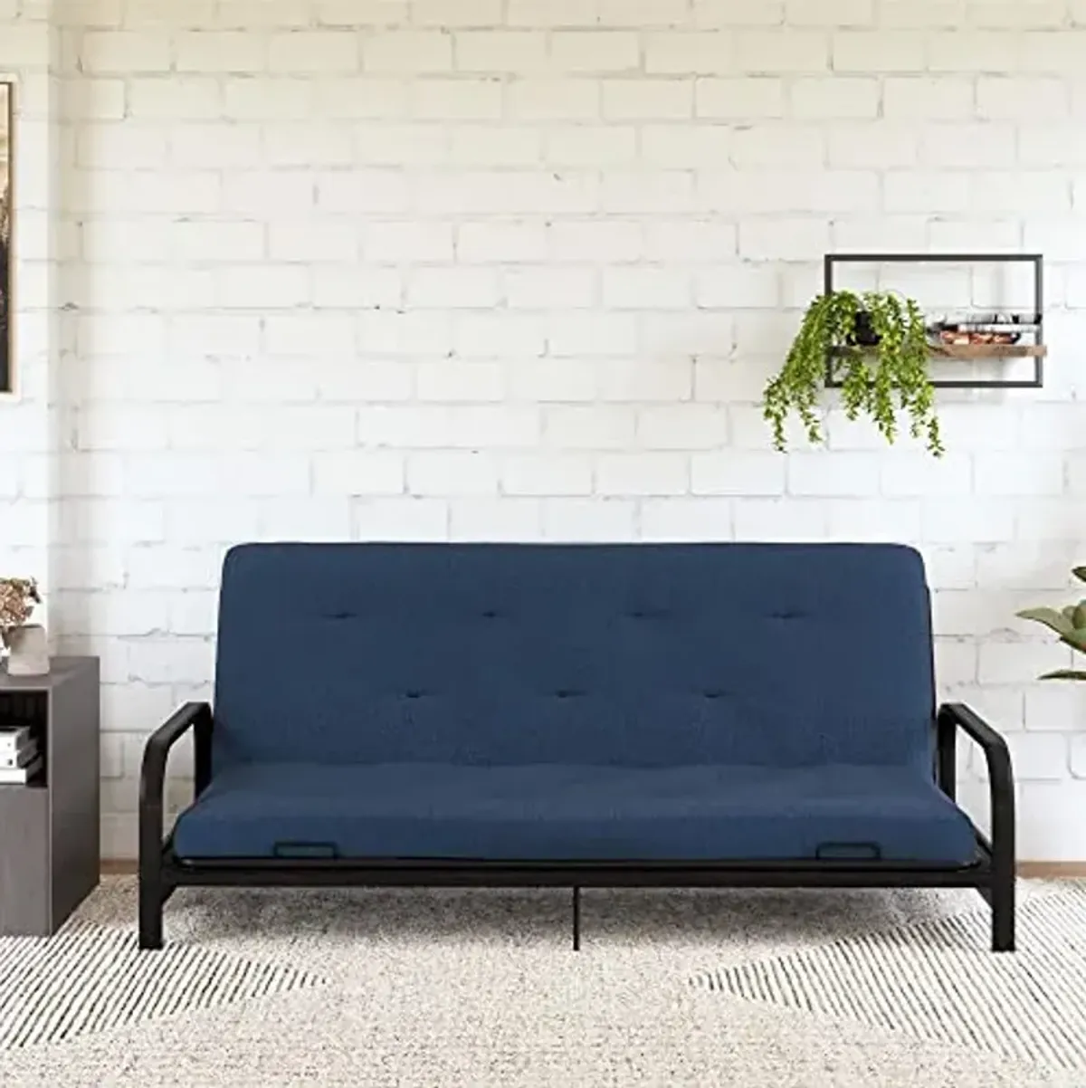Signature Sleep Braga 6" Full Size Microfiber Coil Futon Mattress in Blue