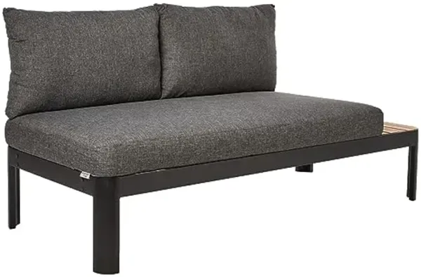 Amazonia Ideal for Patio and Outdoors Gubbio Sofa | Aluminum and Rope Chairs|, Black