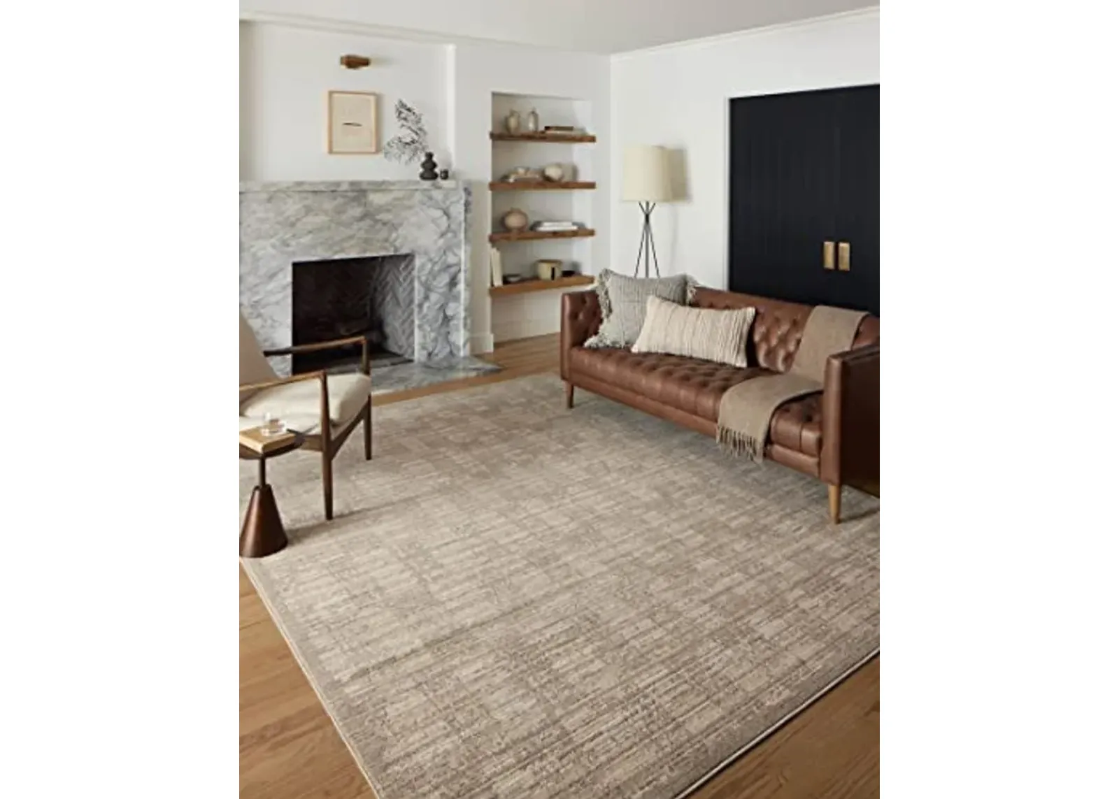 Loloi II Darby Collection DAR-07 Pebble/Sand 2'-7" x 12'-0" Runner Rug