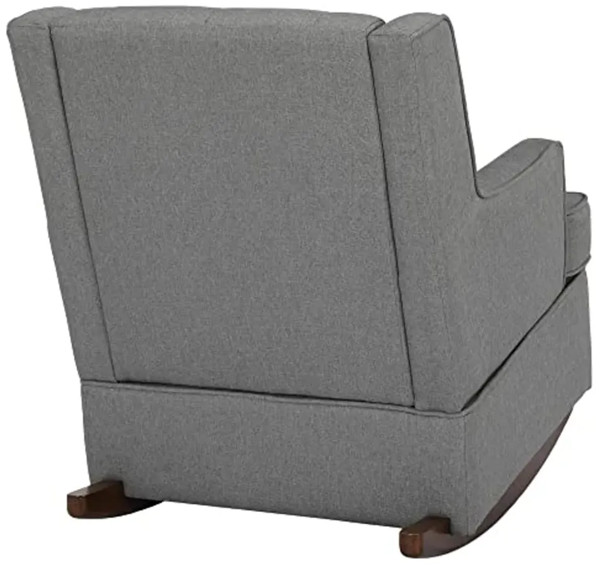 Baby Relax Bennet Transitional Wingback Nursery Rocker Chair, Gray