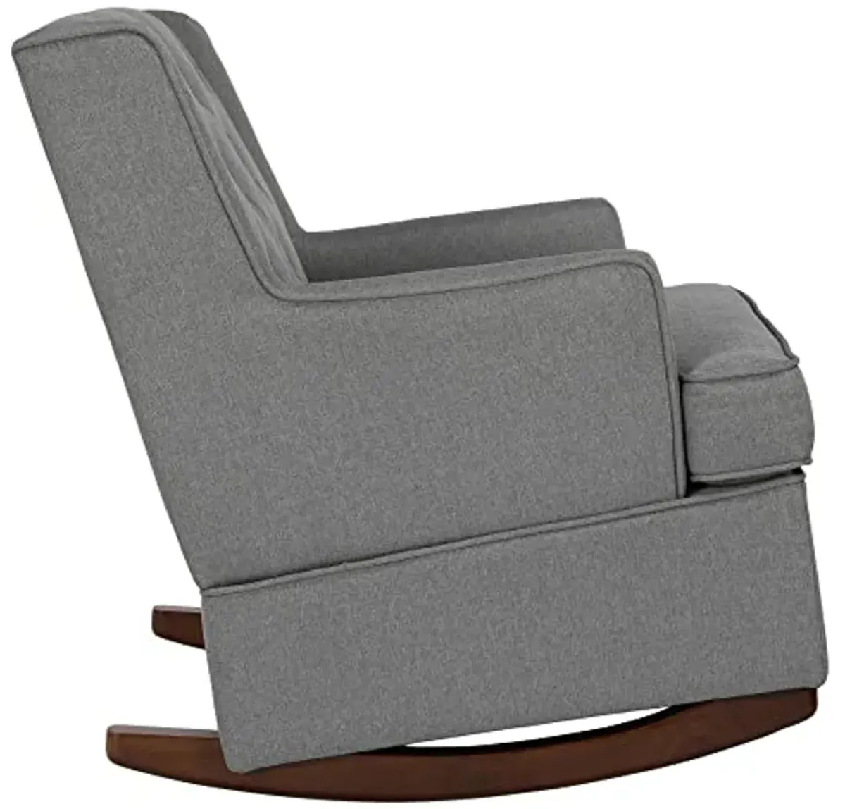 Baby Relax Bennet Transitional Wingback Nursery Rocker Chair, Gray