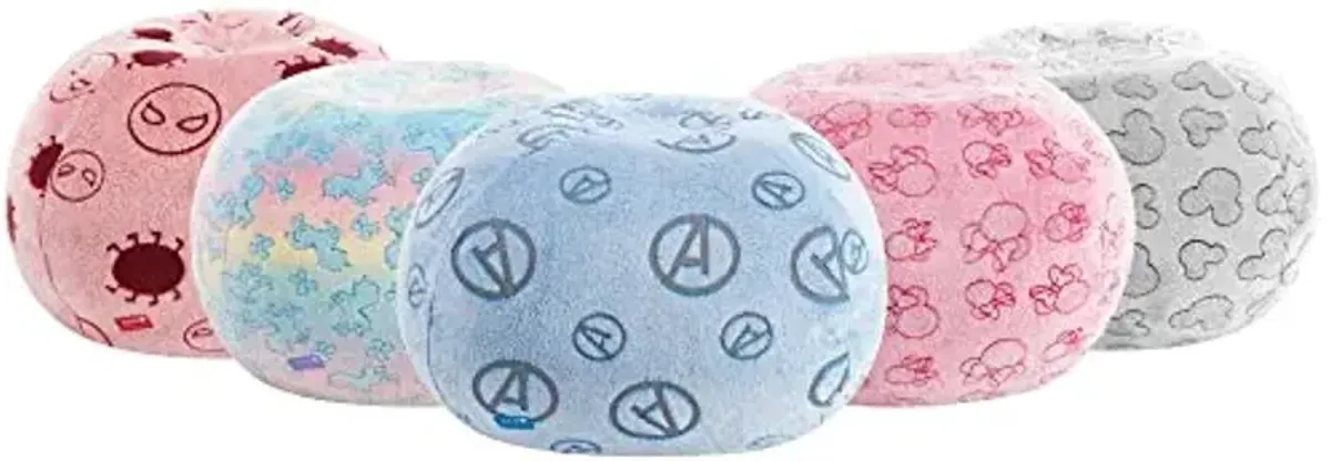 Idea Nuova Nickelodeon JoJo Siwa Embossed Faux Fur Round Bean Bag Chair for Kids,24"x24"x18"