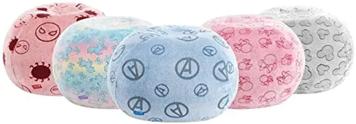 Idea Nuova Marvel Avengers Embossed Faux Fur Round Bean Bag Chair for Kids,24"x24"x18"