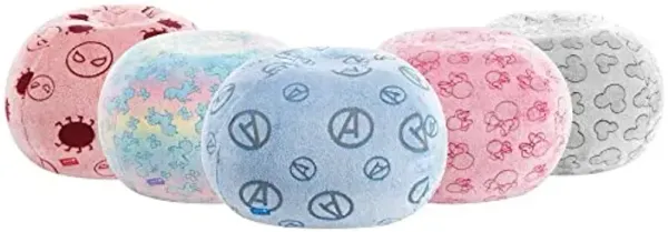 Idea Nuova Marvel Avengers Embossed Faux Fur Round Bean Bag Chair for Kids,24"x24"x18"